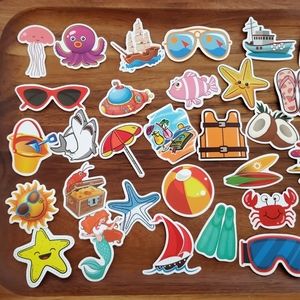 Beach Themed Waterproof Stickers